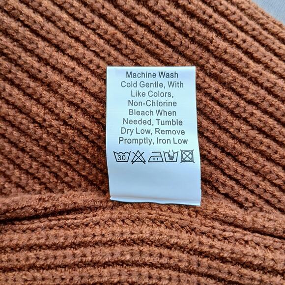 Pretty Garden Bodycon Maxi Tank Pullover Sweater Dress L caramel NOS sleeveless - Picture 9 of 15